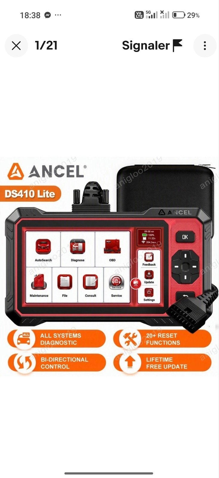 diagnostic auto sur demande rapide, Enlèvement
