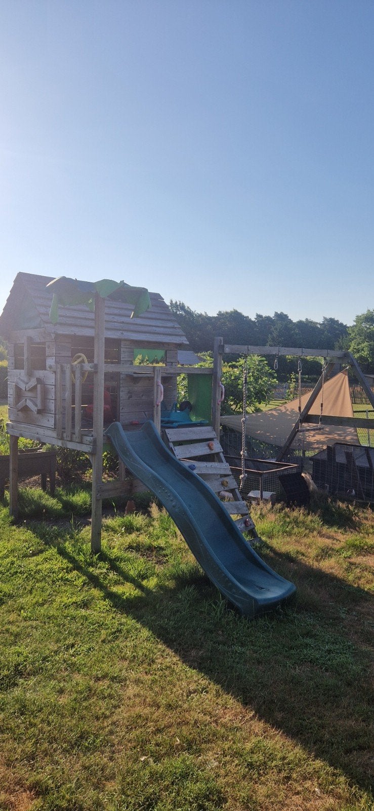 Buiten speeltuig, Ophalen, Gebruikt, Schommel