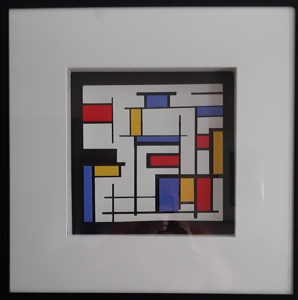 Kleurrijk schilderij. 50/50/6 cm., Ophalen of Verzenden