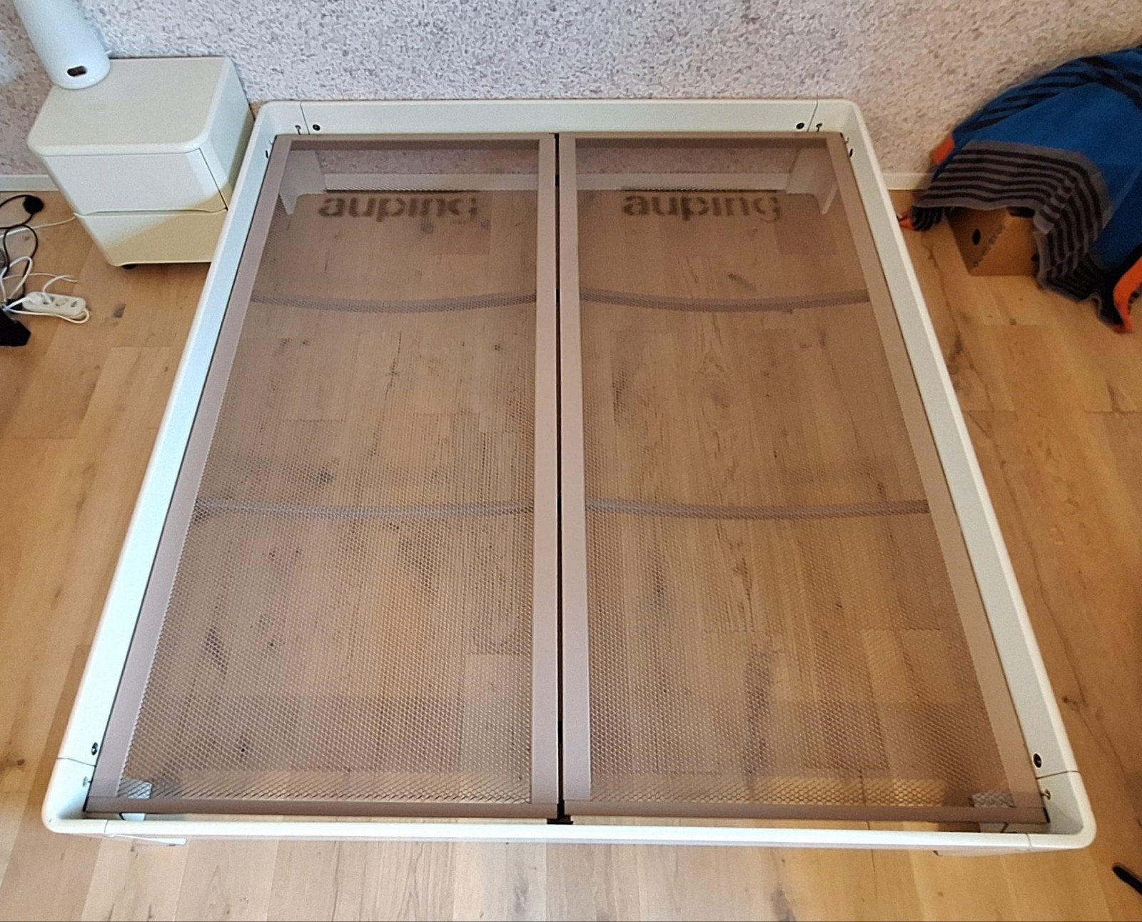 Auping Auronde 180x200 met topmatras Beter Bed, Ophalen, Wit, Retro. tijdloos design, Tweepersoons