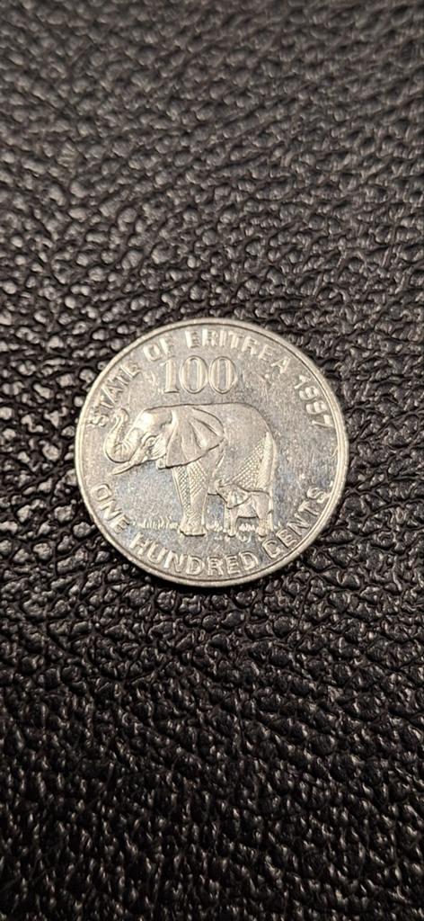 Eritrea 100 cents 1997, Postzegels en Munten, Munten | Afrika, Ophalen of Verzenden