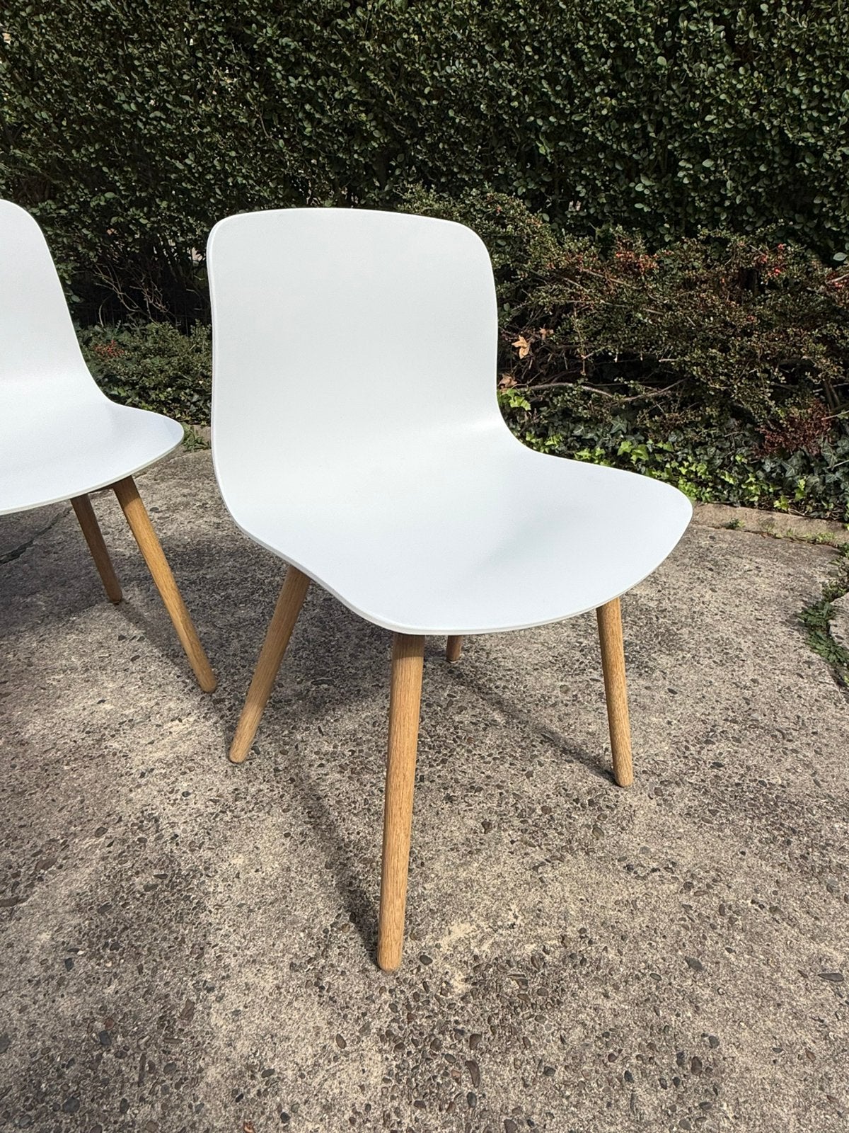 Chaises hay blanches AC12 lot de 2, Maison & Meubles, Enlèvement, Comme neuf, Blanc