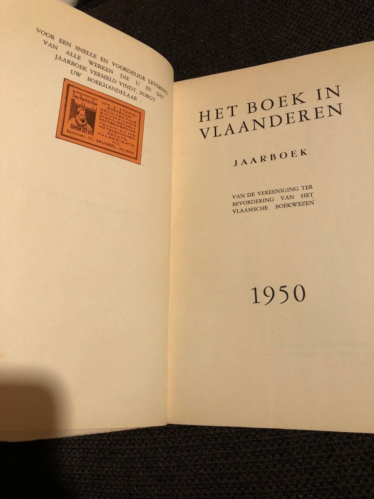 Het boek in Vlaanderen 1950 *reclame boek: Hugo Claus, Nero, Ophalen of Verzenden, Gelezen, België