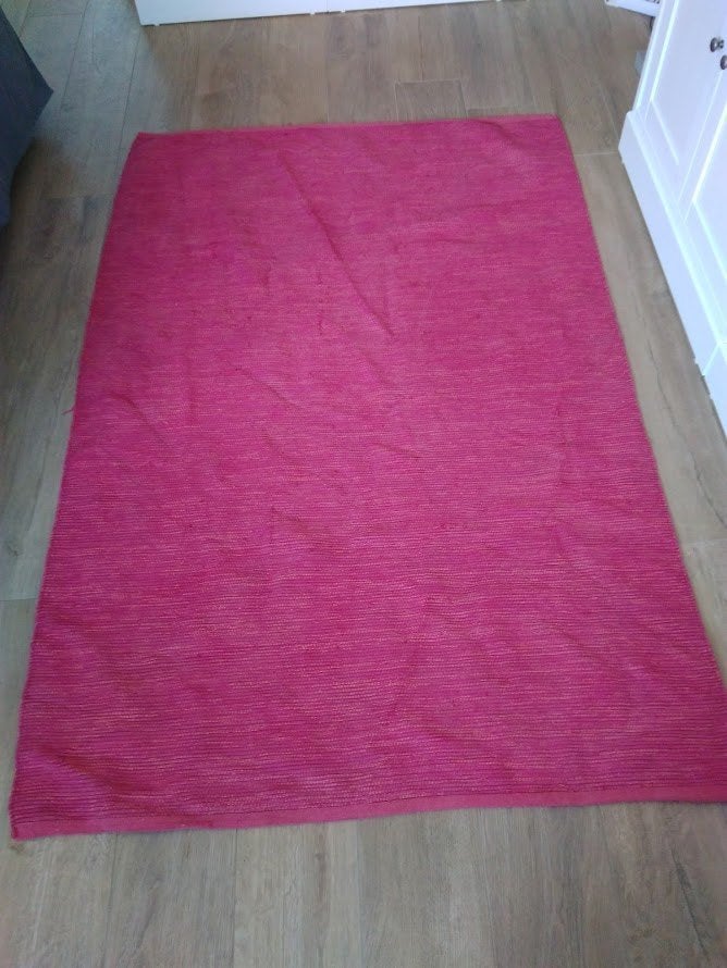 tapis 120 * 190 (un bleu, un rouge), Enlèvement