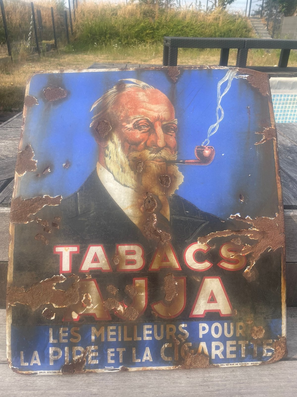 Plaque émaillée Ajja, Collections, Enlèvement, Utilisé