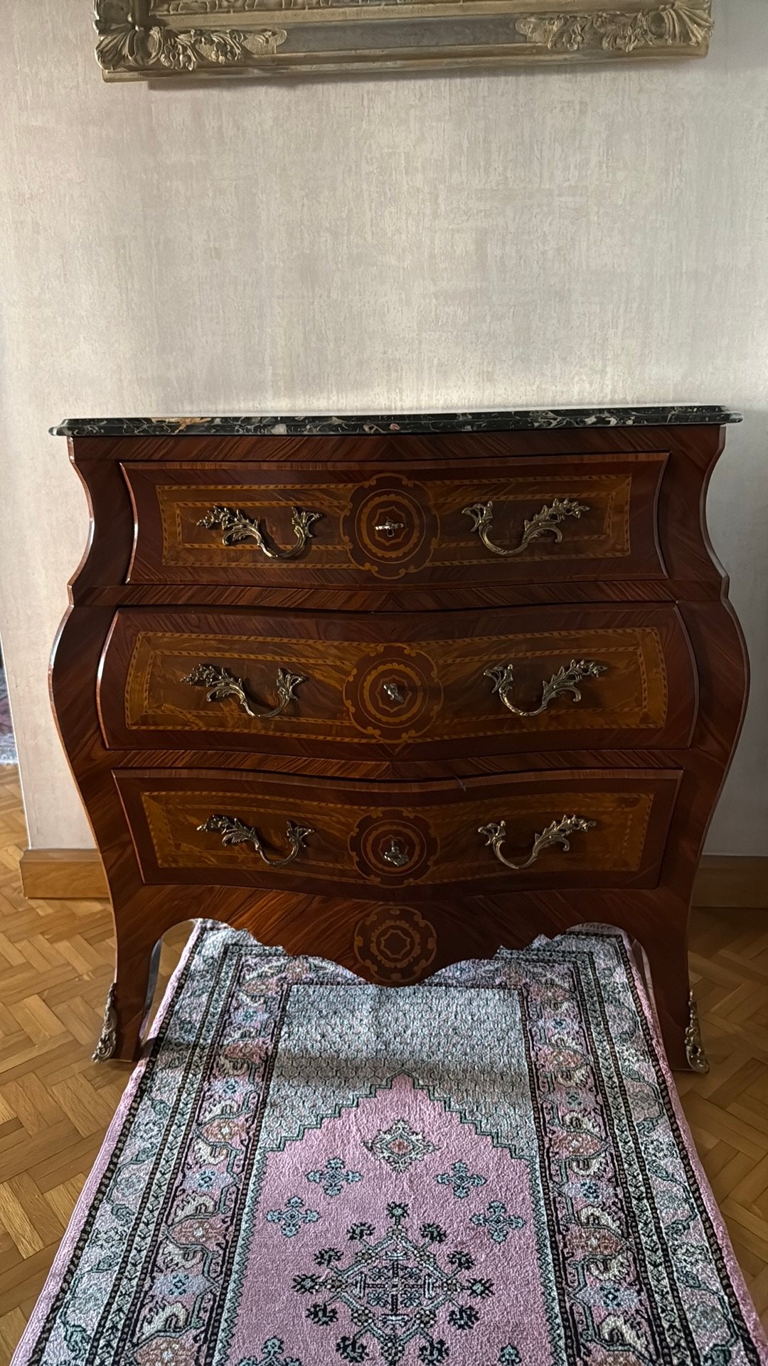 1 comode en 2 nachttafels legwerk Franco Monzio Italië, Huis en Inrichting, Ophalen