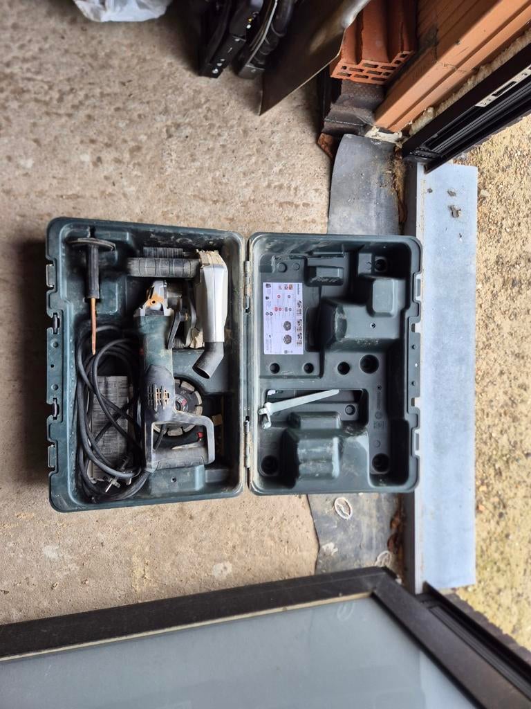Sleufmachine Metabo MFE 40, Ophalen