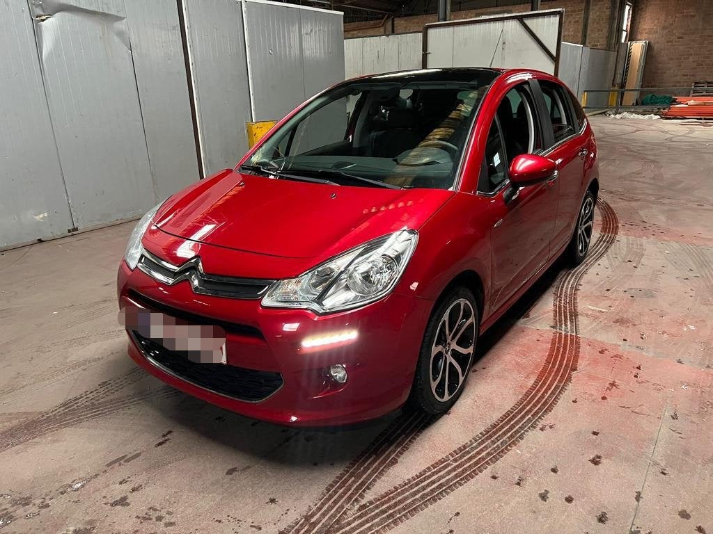 Citroën C3 1.2 Benzine — 2016 — 103.000 km — 4.250€, Euro 5, Adaptieve lichten, Particulier, Rood