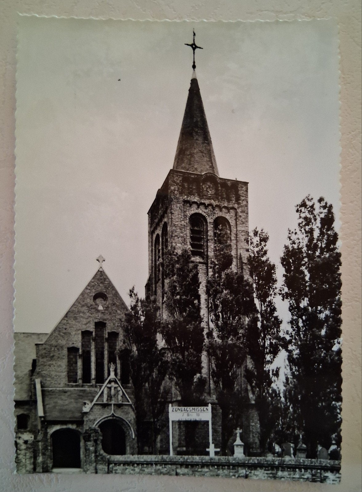 vintage Postkaart Olv. Kerk te Lombardsijde, Ophalen of Verzenden