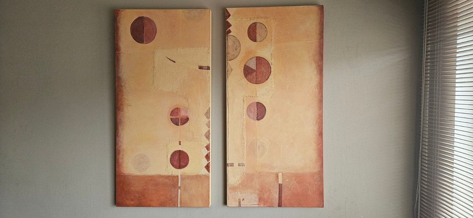 Tweeluik van Alejandro Manuel (2x 55x115cm) met certificaat, Ophalen