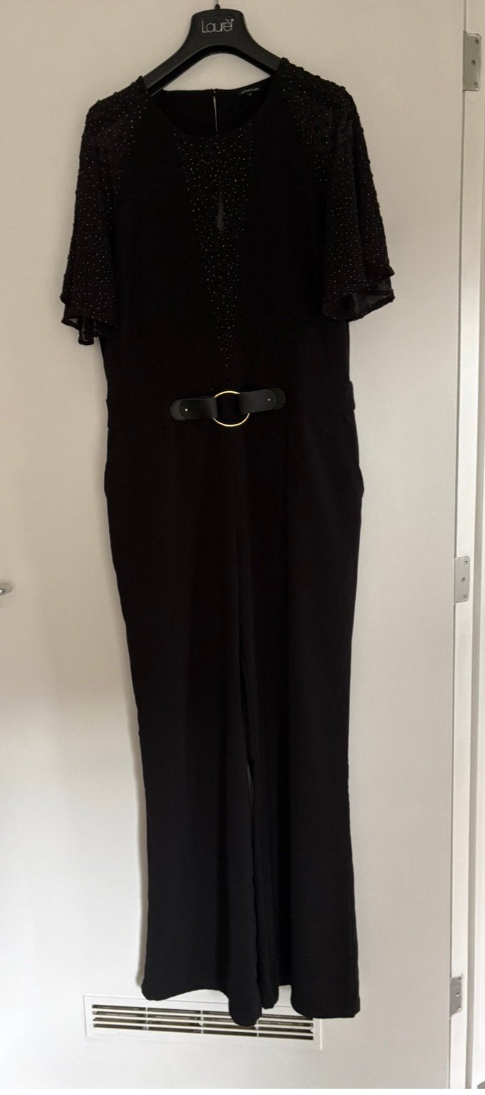 Jumpsuit, Kleding | Dames, Ophalen of Verzenden, Zo goed als nieuw, Maat 42/44 (L), Zwart