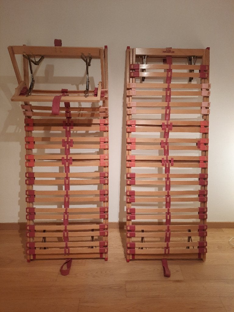 2 sommiers articulés à lattes 194 x 73,5, Autres dimensions, Comme neuf, Enlèvement, Deux personnes