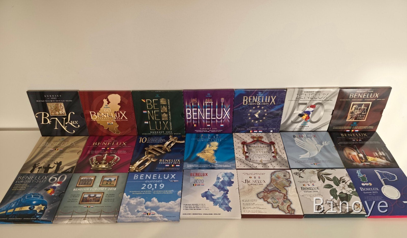 benelux collection complète euro set FDC 2003 à 2023, Enlèvement ou Envoi, Belgique, Série, Or