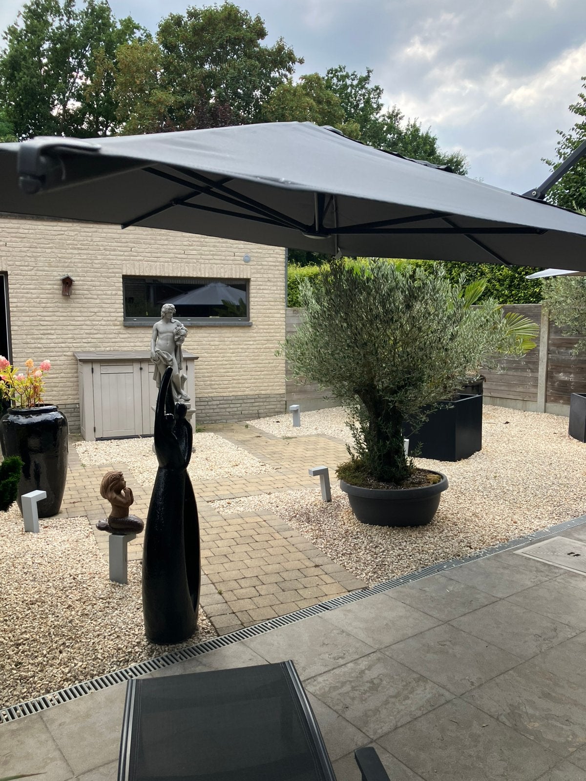 Parasol 3 x 4, Tuin en Terras, Parasols, Ophalen, Nieuw, 3 tot 4 meter