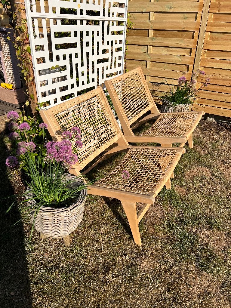 Fauteuil cosy de jardin (x2), Jardin & Terrasse, Enlèvement, Comme neuf, Synthétique