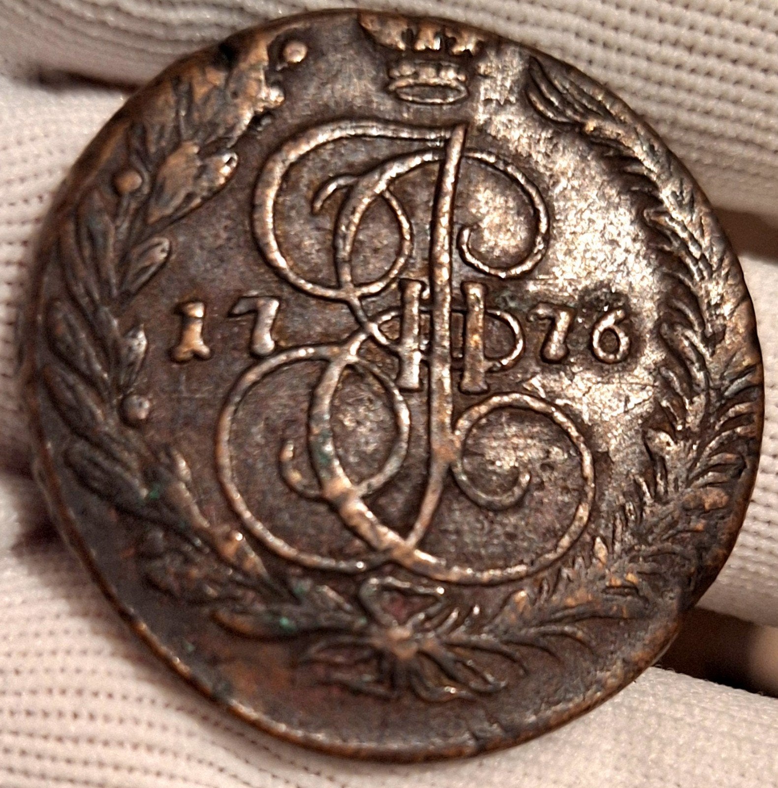 5 kopek 1776 Catharina II /Russische Kaiserlijk, Ophalen of Verzenden