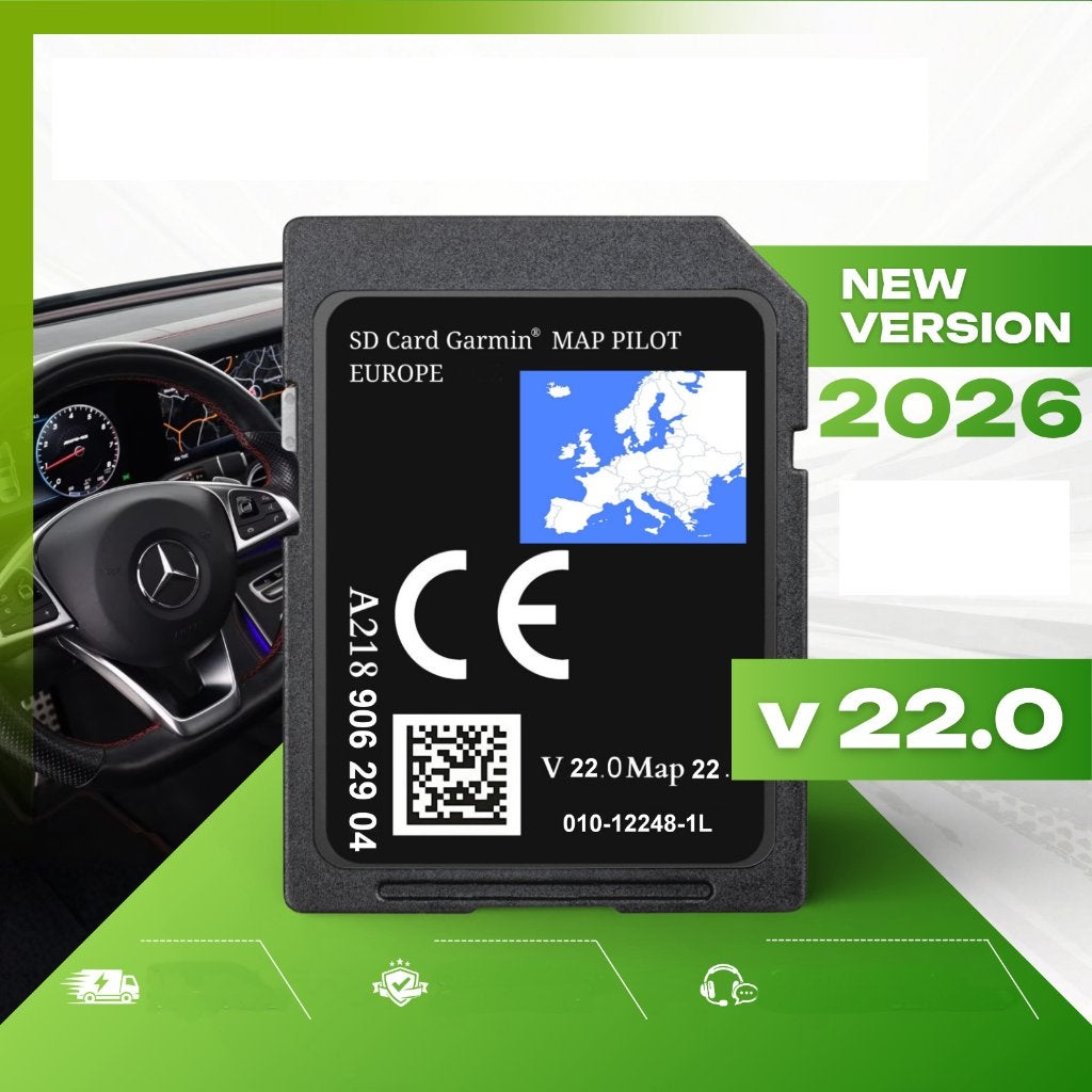 Mercedes A218, A213 SD Kaart V 22.0 ✅ 2026 Garmin Map, Computers en Software, Verzenden, Nieuw, Landkaarten
