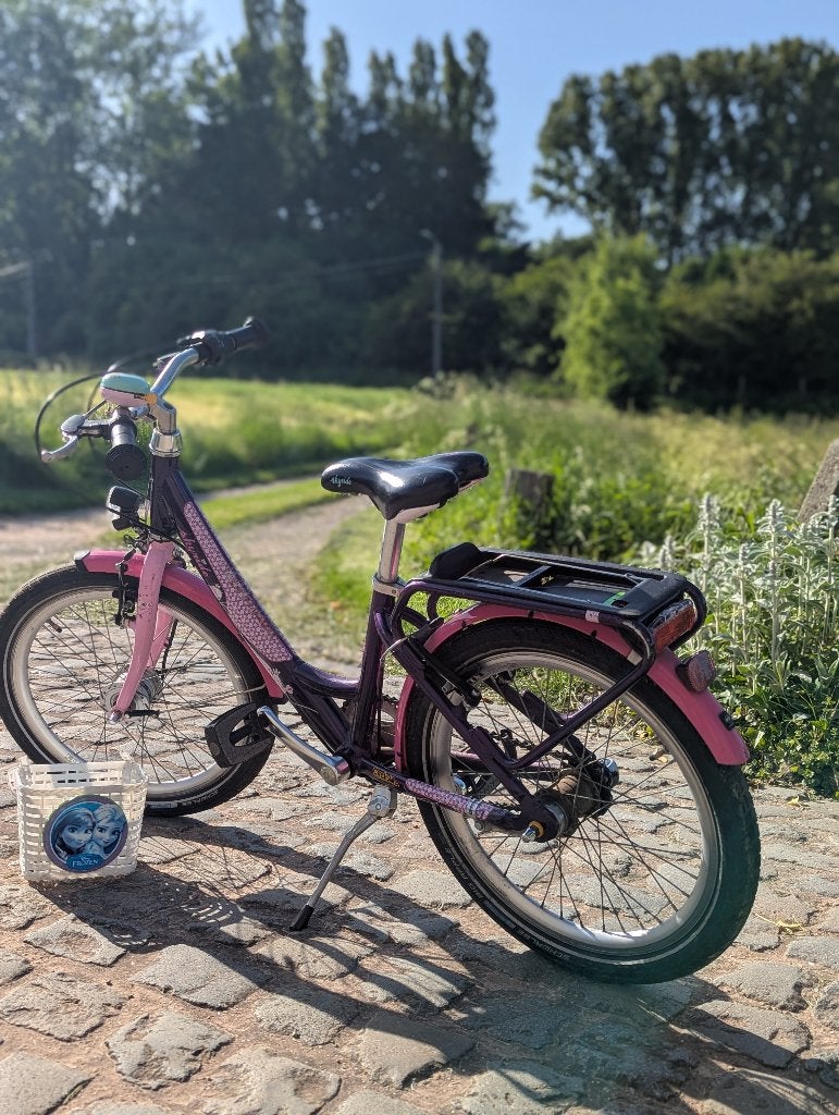 Kinderfiets te koop 6-9 jaar, Fietsen en Brommers, Ophalen, Gebruikt, Velgrem, 16 tot 20 inch
