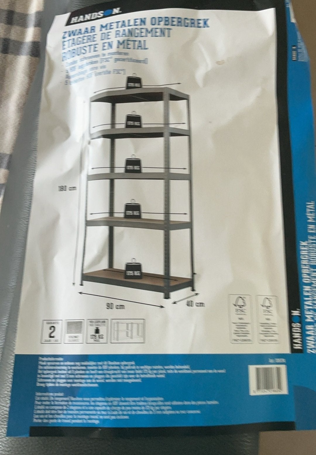 Metalenrek, Huis en Inrichting, Kasten | Overige, Ophalen, Nieuw