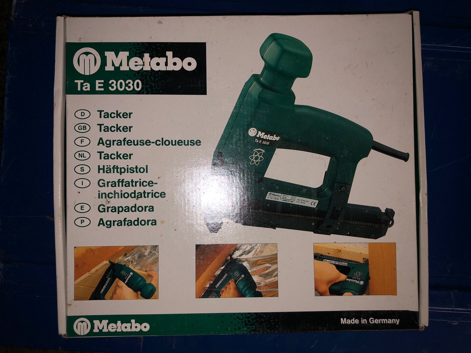 Metabo Agrafeuse/cloueuse, Enlèvement