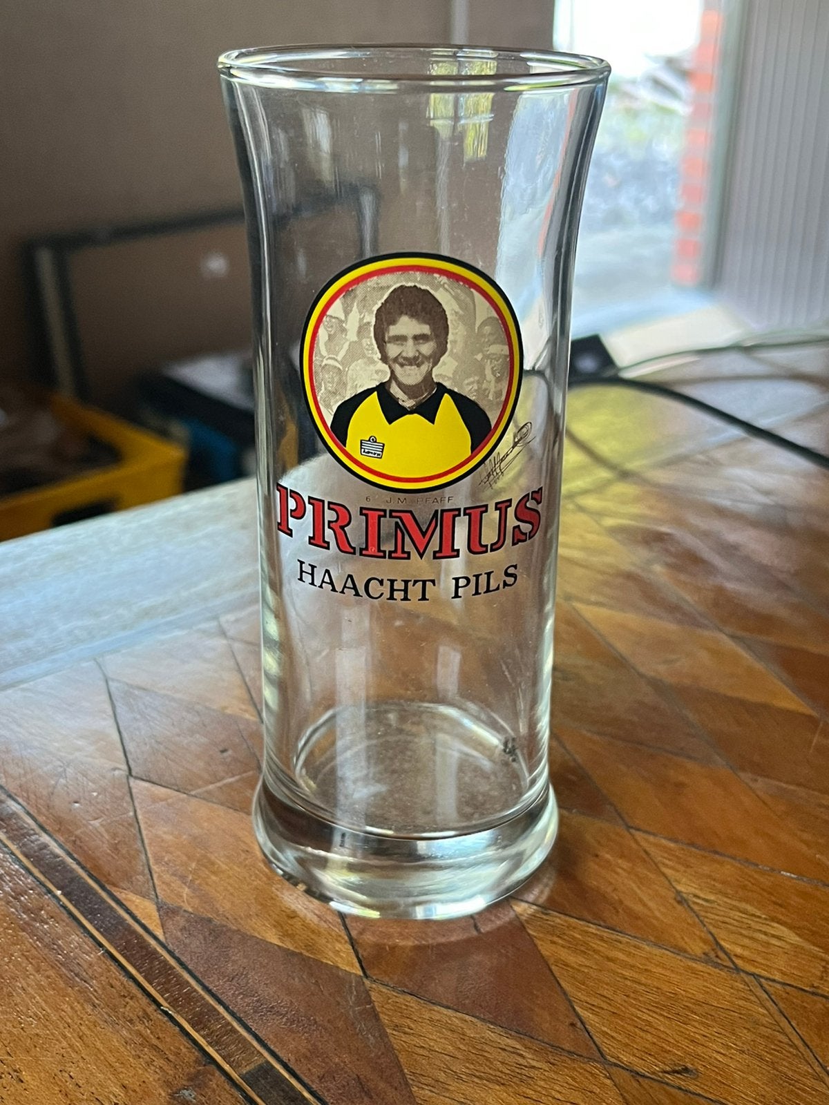 Verre Primus Haacht pils Jean marie Pfaff world cup, Enlèvement ou Envoi, Comme neuf