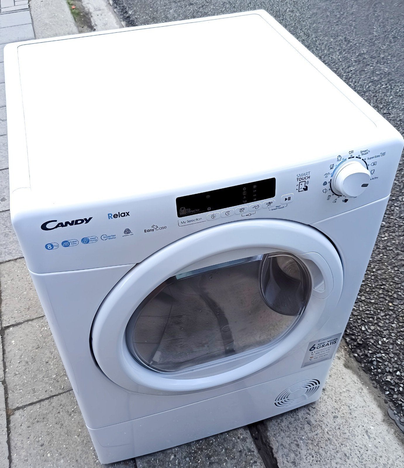 Candy warmtepomp droogkast A+++ 8kg WiFi, Ophalen of Verzenden