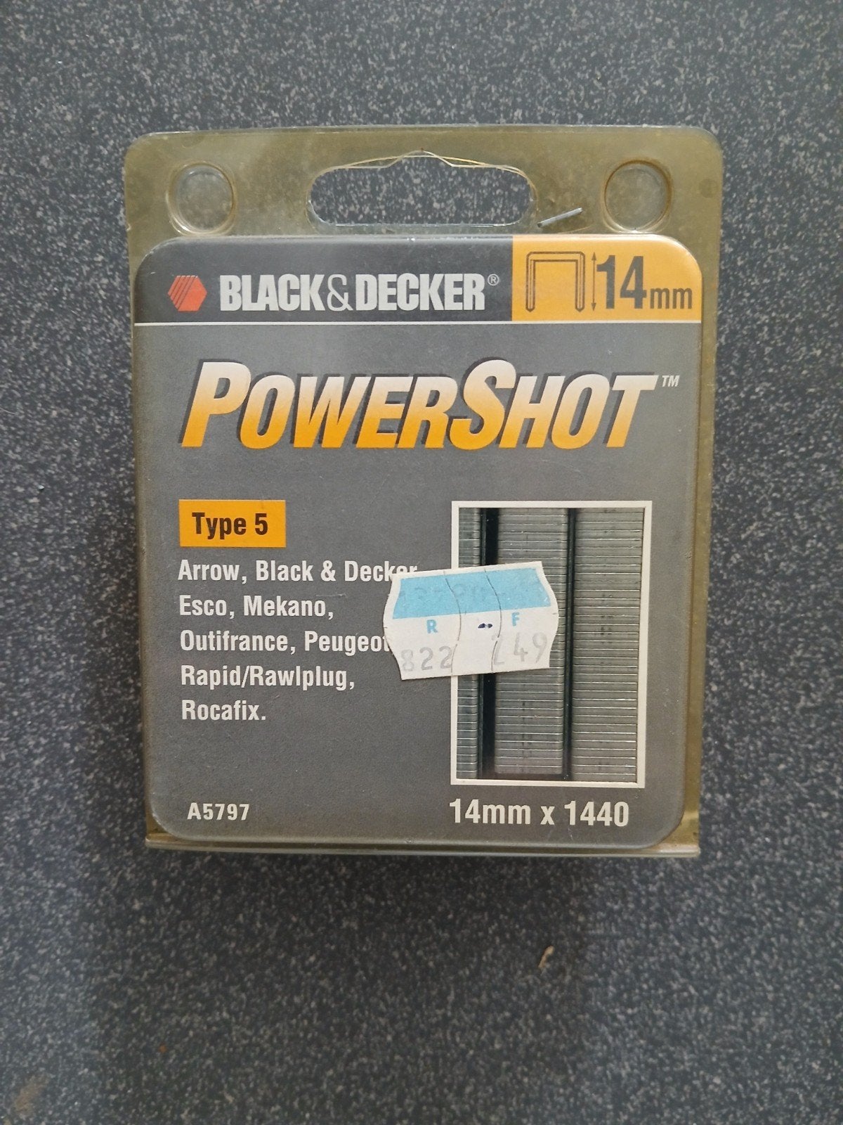 Black&Decker Powershot 14 mm Type 5, Enlèvement