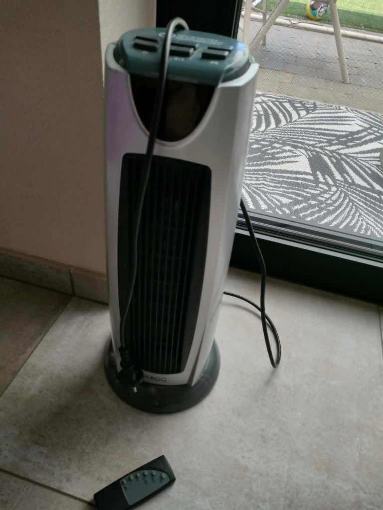 Quigg torenventilator, Ophalen, Ventilator met afstandsbediening, Zo goed als nieuw, Torenventilator