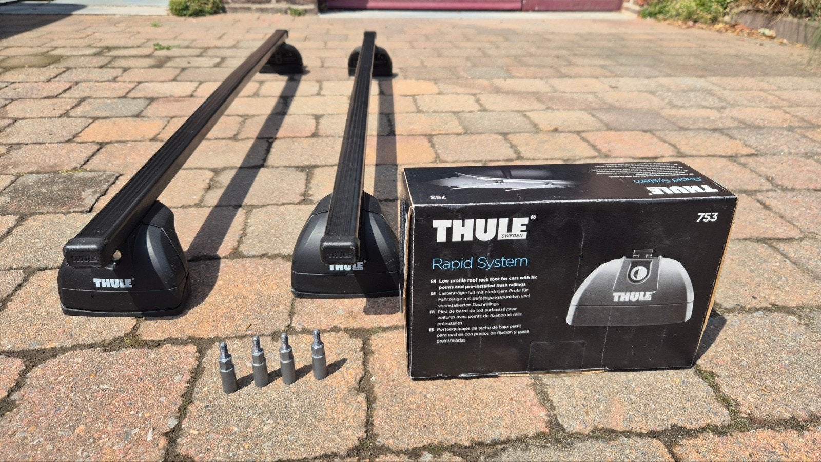 Thule Dakdragers – Rapid System 753 met SquareBars set, Auto diversen, Dakdragers, Zo goed als nieuw, Ophalen