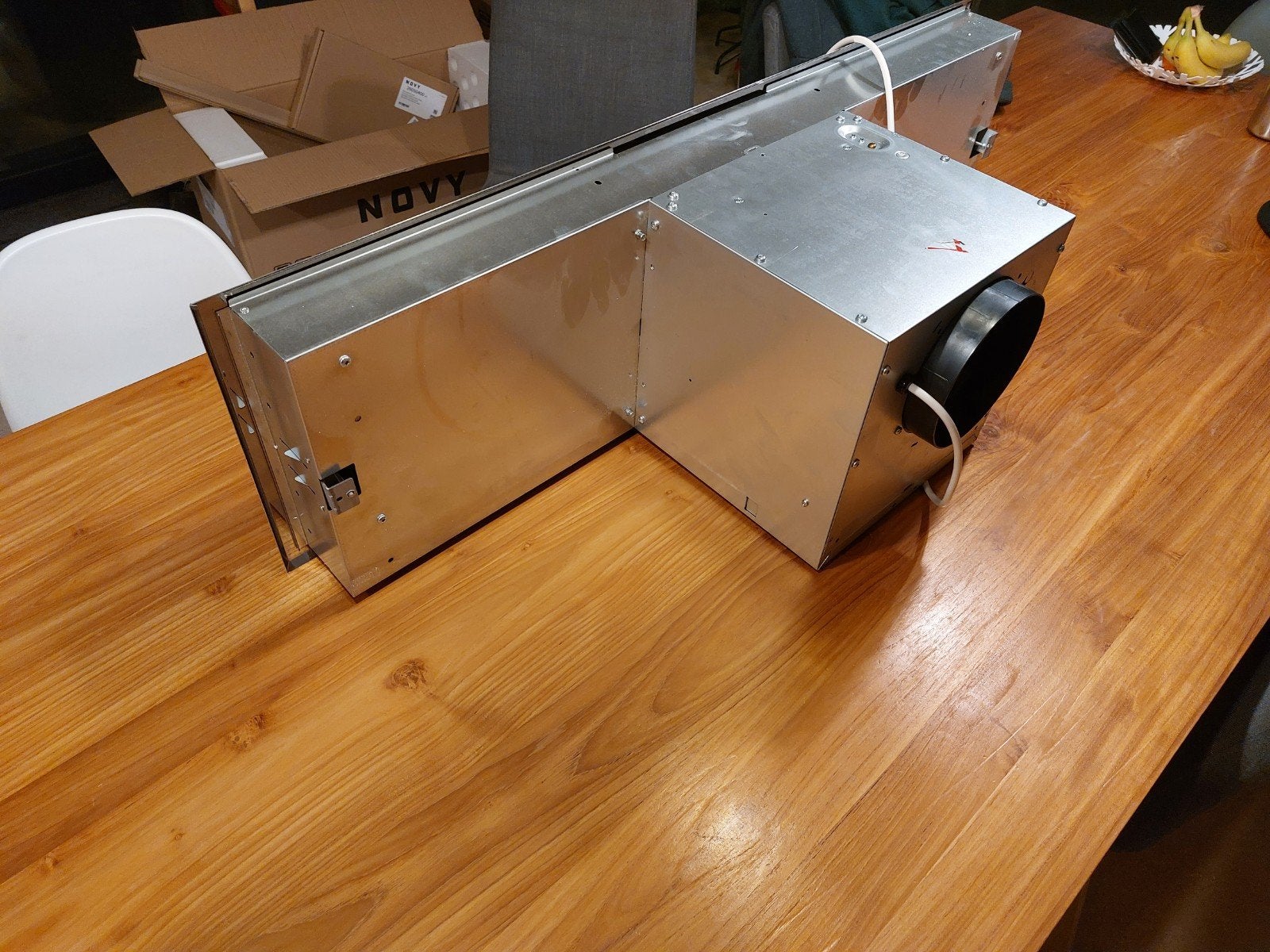 Dampkap AEG 100 cm 580m3 inbouw, Ophalen, Zo goed als nieuw, Vlakschermkap, Recirculatie