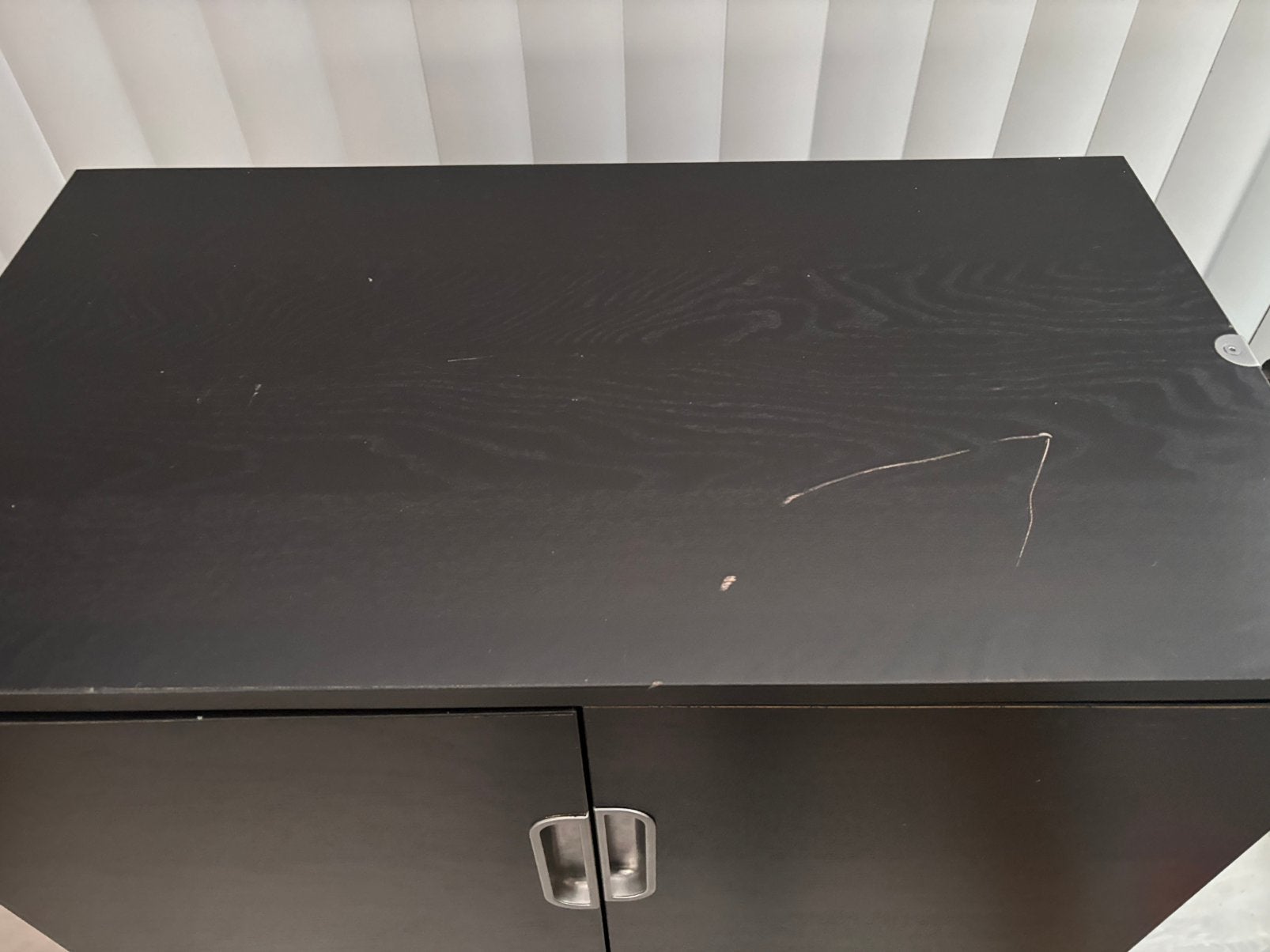 Armoire de bureau IKEA noire – 2 portes – 120  80  43 cm, Maison & Meubles, 25 à 50 cm, Enlèvement, 100 à 150 cm, Autres essences de bois