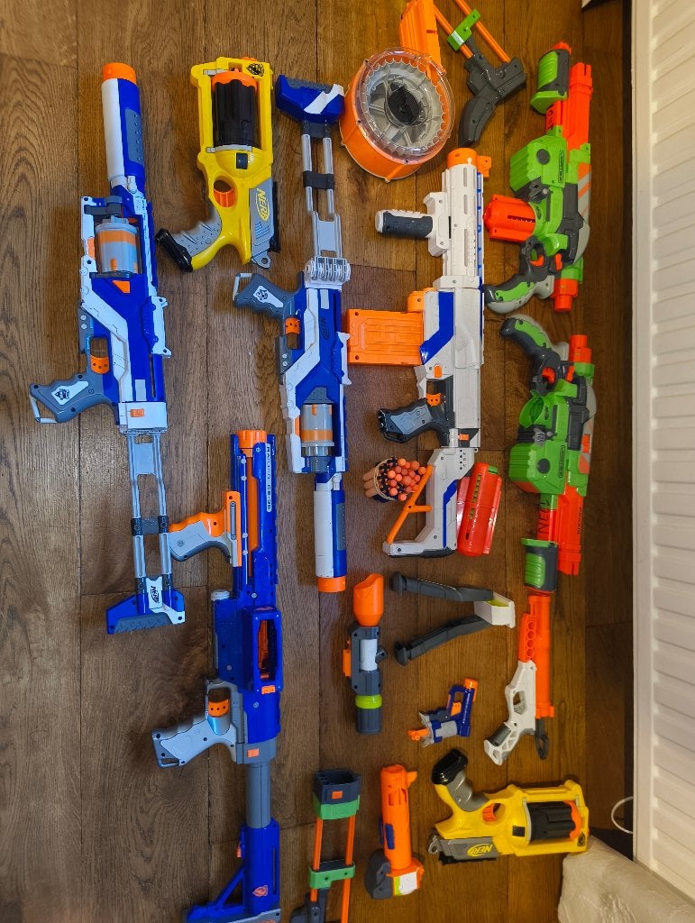 NERF GEWEREN - uitgebreide verzameling, Ophalen, Zo goed als nieuw