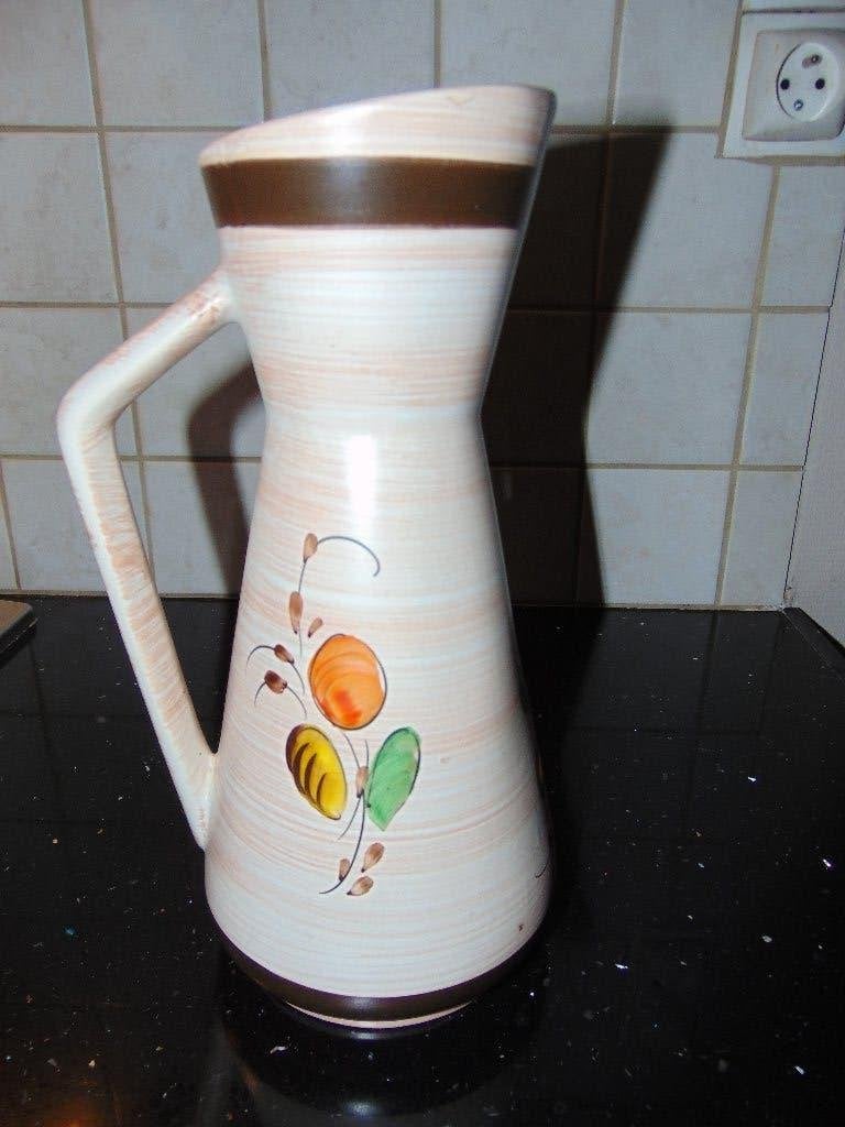 Retro vaas H. Bequet 28 cm, Ophalen of Verzenden, Huis en Inrichting