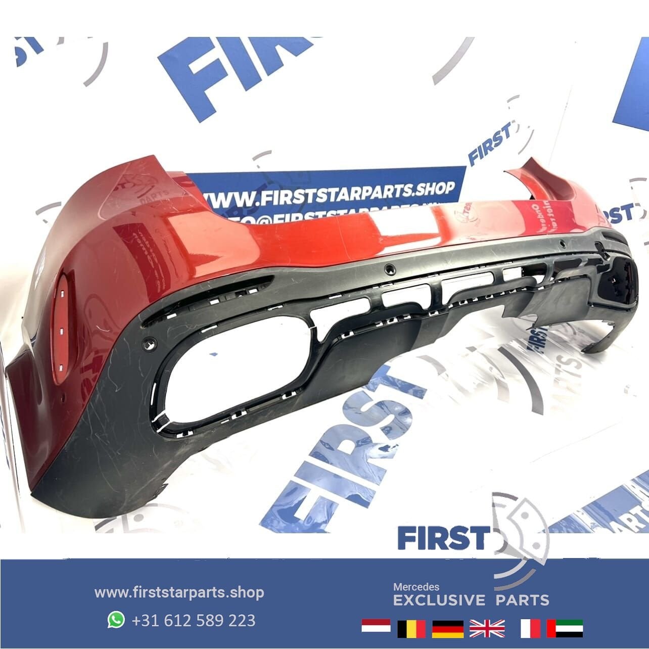 W167 GLE AMG ACHTERBUMPER WIT GRIJS ZWART ROOD BUMPER GLE43, Gebruikt, -, Ophalen of Verzenden, Achter