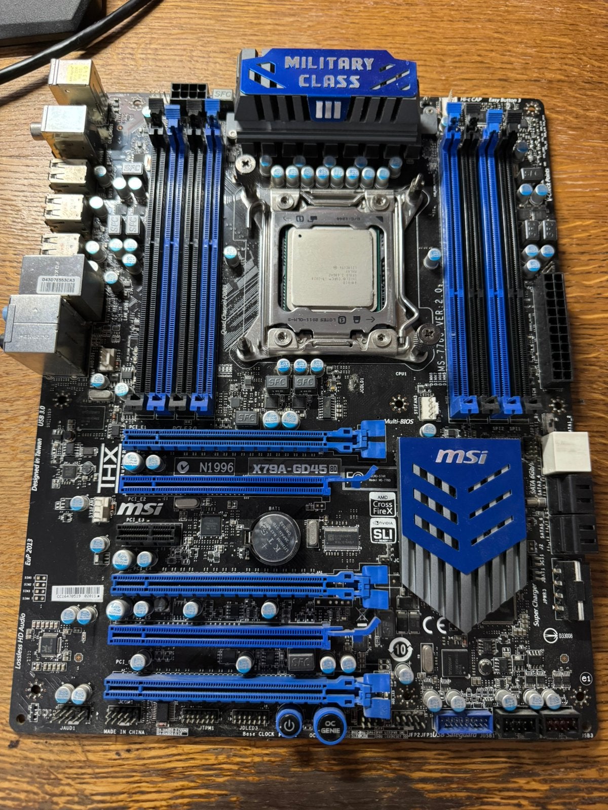 MSI moederbord met i7 processor, Computers en Software, Moederborden, Ophalen of Verzenden, Zo goed als nieuw