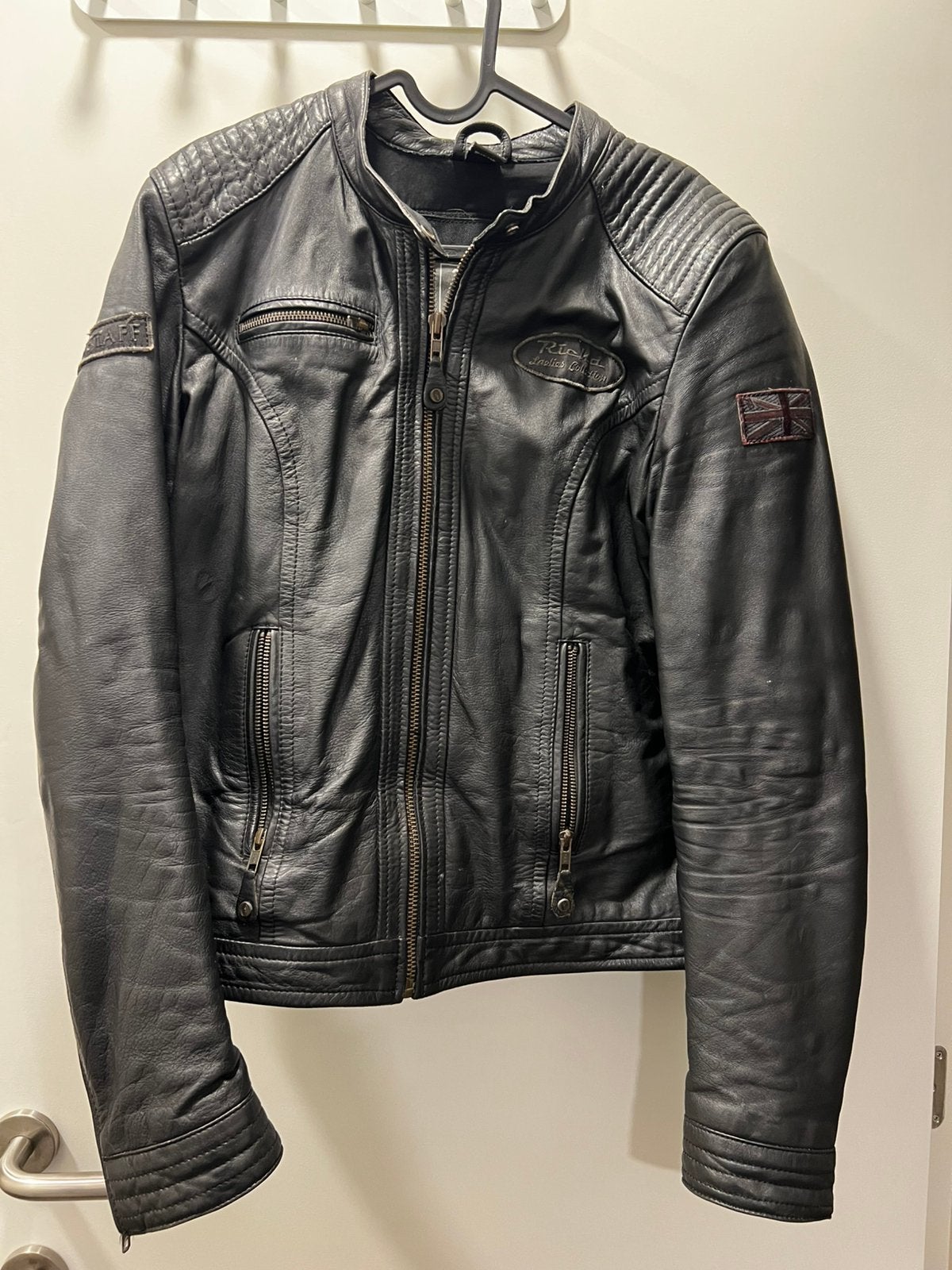 Lederen motorjas ladies richa, Motoren, Ophalen of Verzenden, Tweedehands, Dames, Jas | leer