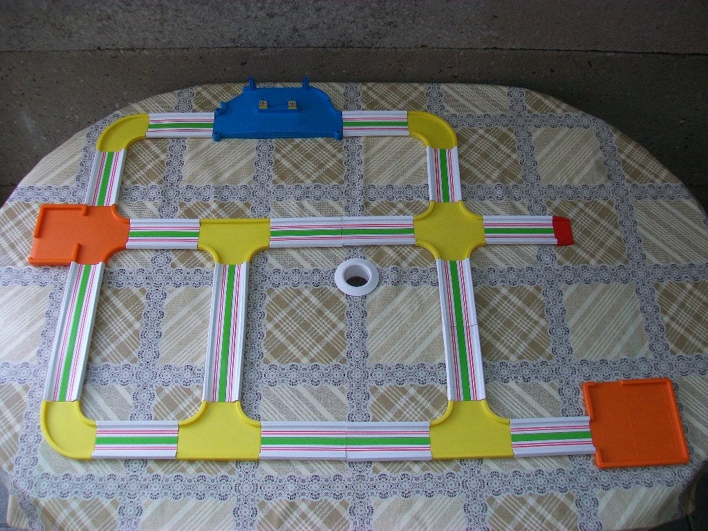 Matchbox Play Track PL-2 - 1978 - Motorcity - Vintage, Overige merken, Ophalen of Verzenden, Handmatig, Racebaan