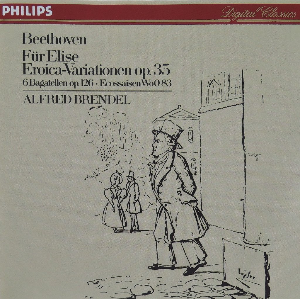 Für Elise ea / Beethoven - Brendel - PHILIPS - 1984 - DDD, Kamermuziek, Ophalen of Verzenden, Zo goed als nieuw, Beethoven