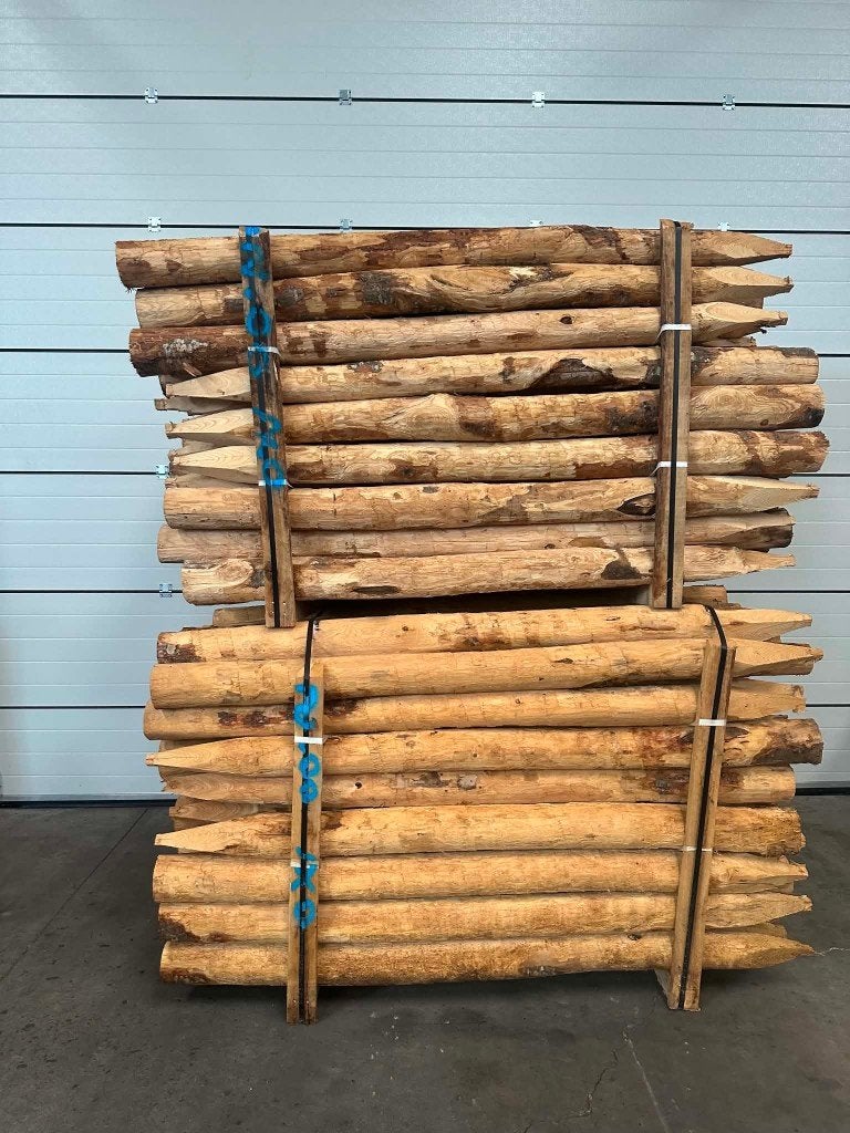 Kastanje weidepalen grote stock, Jardin & Terrasse, Enlèvement, Bois