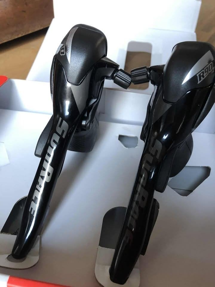 SunRace STI rem/schakel Set 2x9V zwart, Fietsen en Brommers, Fietsonderdelen, Ophalen, Aluminium