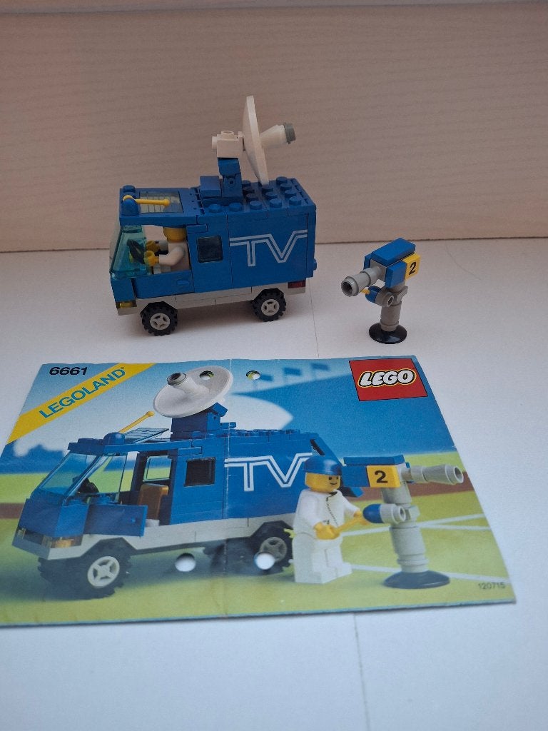 Lego 6661 Mobile TV Studio 1989, Kinderen en Baby's, Speelgoed | Duplo en Lego, Ophalen of Verzenden, Compleet, Lego, LEGOLAND