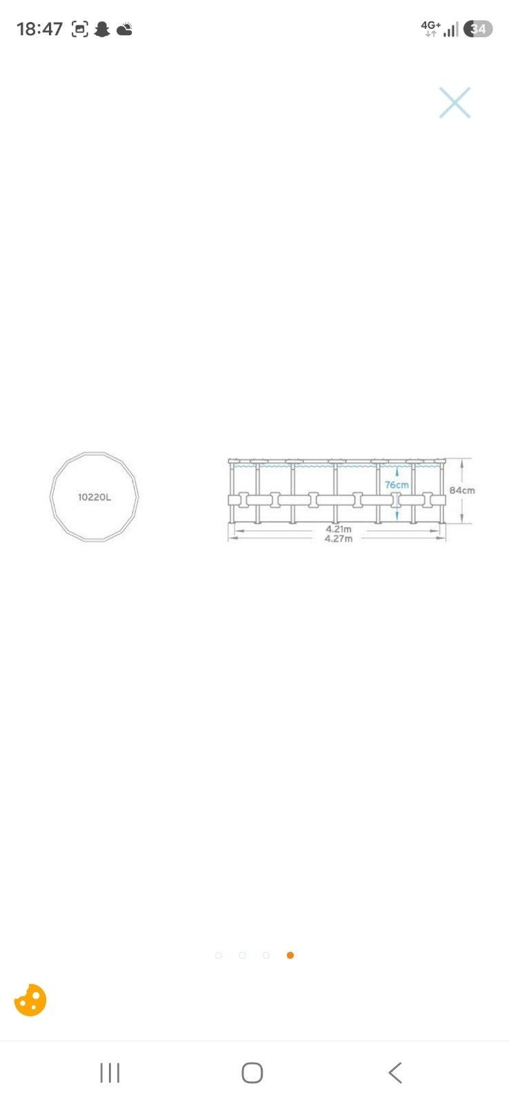 piscine tubulaire 4m27 86cm bestway