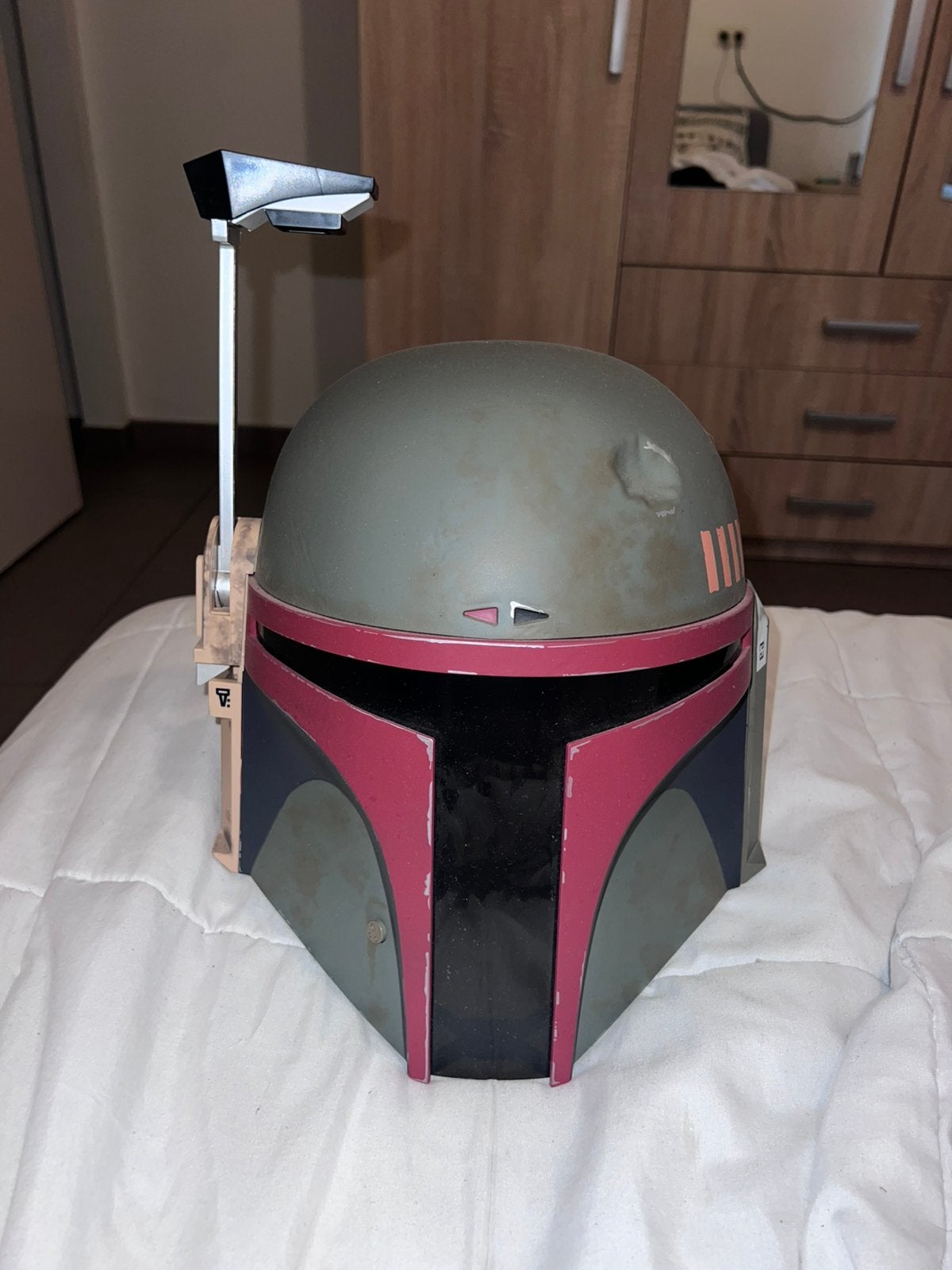 Star Wars Boba Fett electronic life size helmet black series, Verzamelen, Ophalen, Zo goed als nieuw