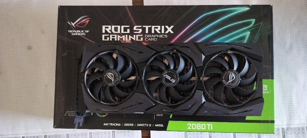 Asus ROG Strix Geforce RTX 2080TI OC, Informatique & Logiciels, PCI-Express 3, Enlèvement ou Envoi, GDDR6, Utilisé