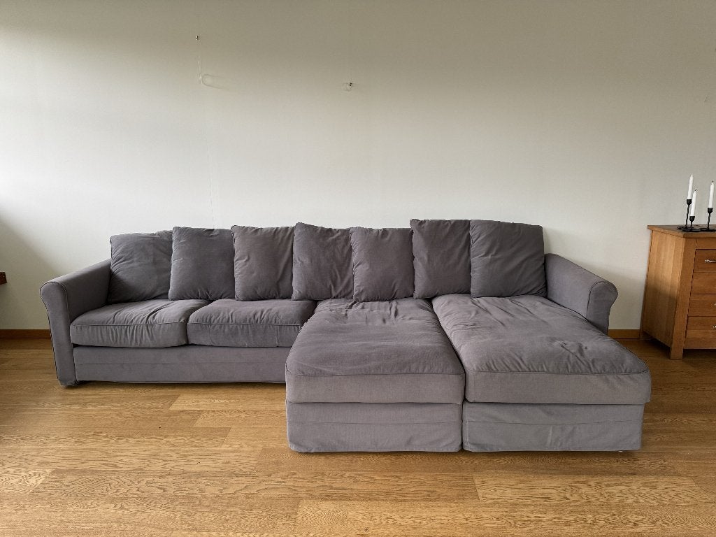 IKEA GRÖNLID 4 places - chaise longue double - gris - 675€, Maison & Meubles, 150 cm ou plus, 300 cm ou plus, Quatre personnes ou plus