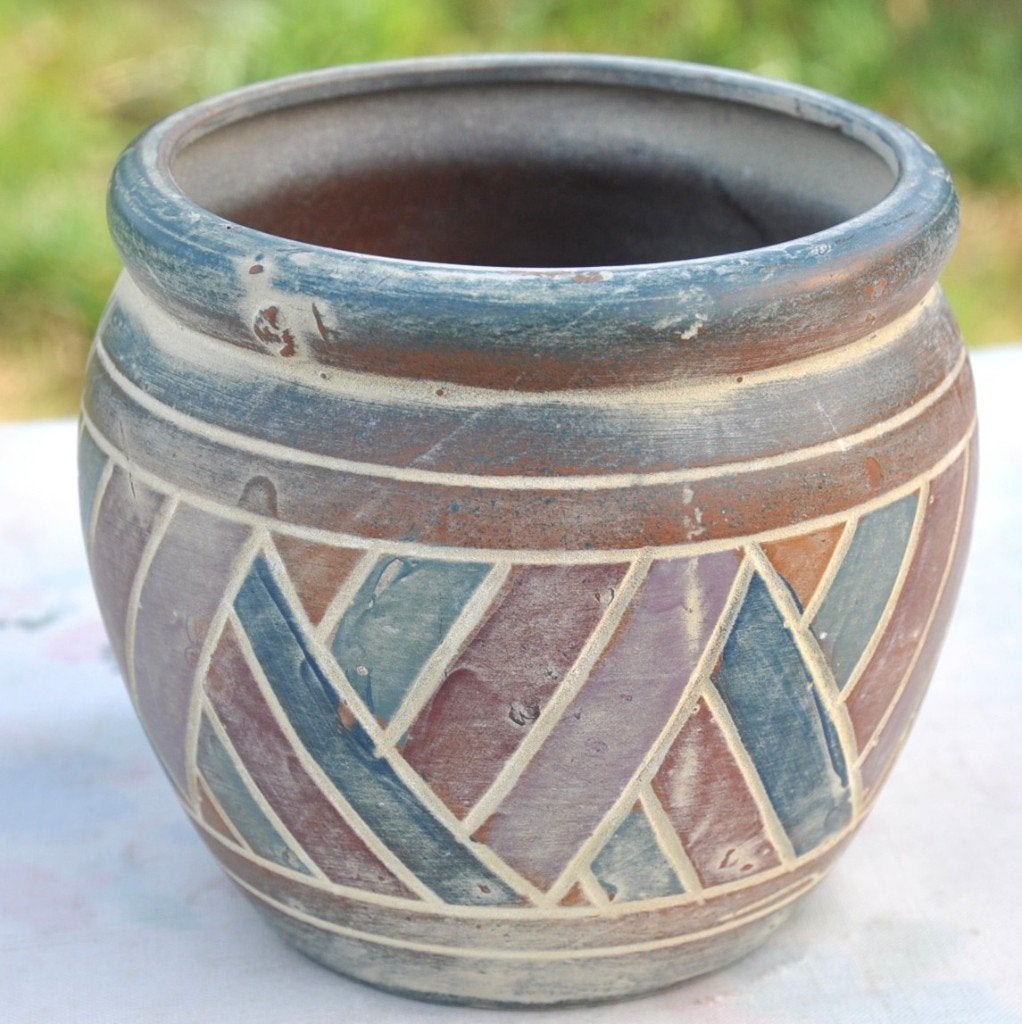 cache pot terre cuite, Jardin & Terrasse, Enlèvement ou Envoi, Moins de 25 cm, Poterie, Utilisé