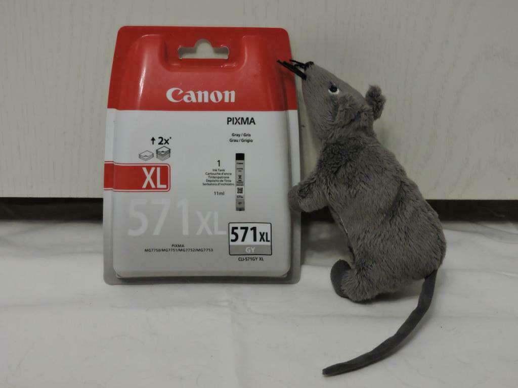 AFFAIRE ! Cartouche encre Canon 571 XL gris NEUVE SOUS CELLO, Enlèvement ou Envoi, Neuf, Cartridge, Canon