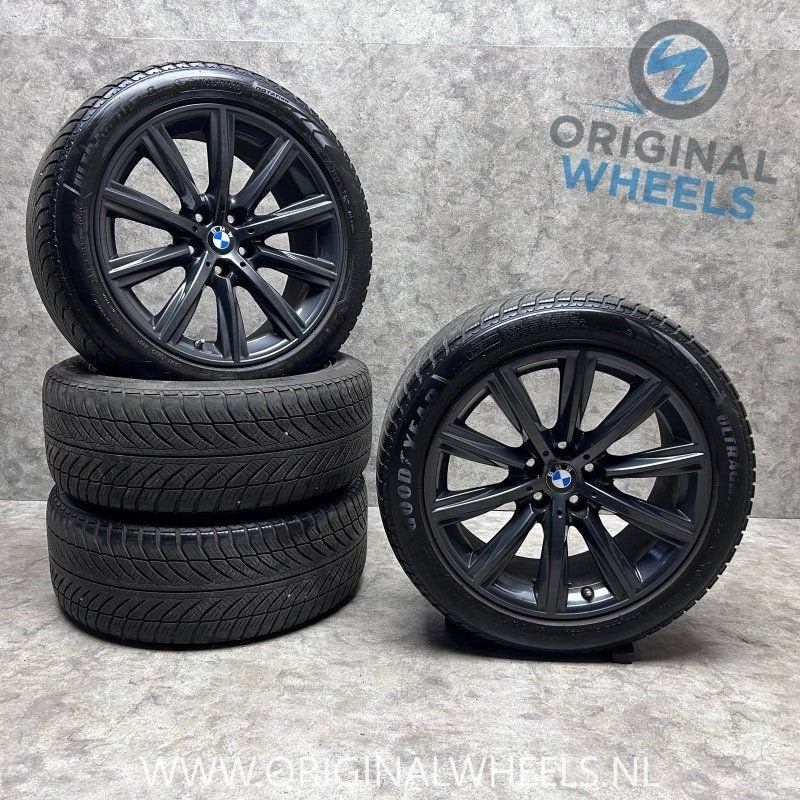 18 inch originele velgen + winterbanden BMW 5 serie G30 G31, Pneus et Jantes, -, 18 pouces, Utilisé