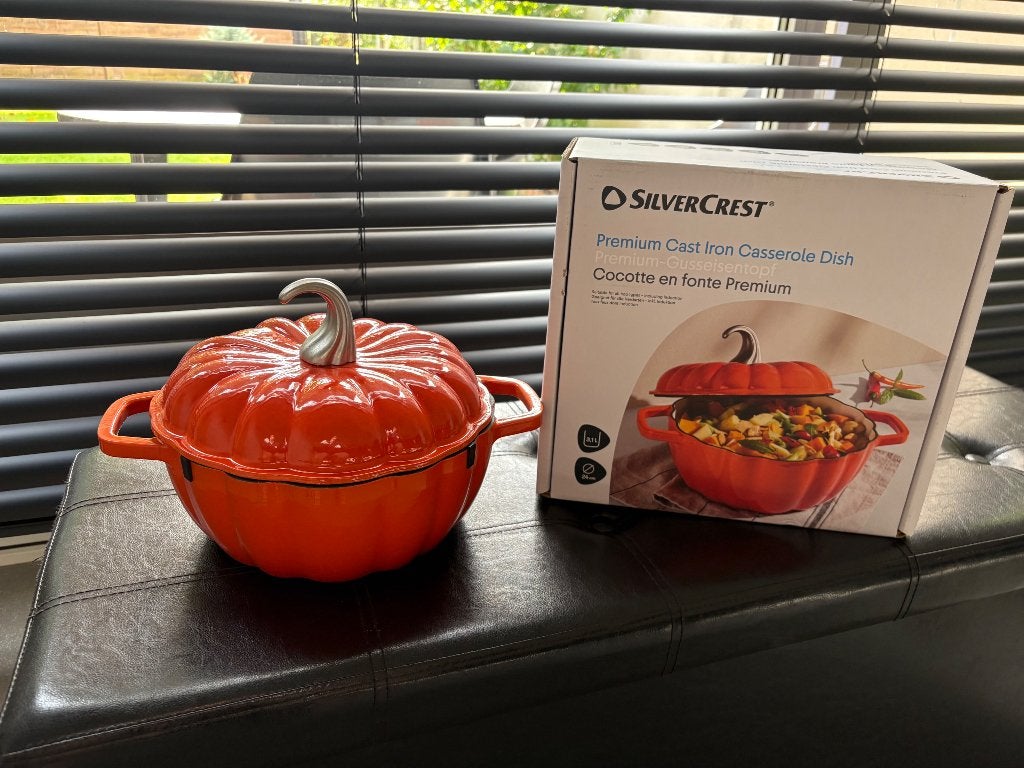 Silvercrest Premium gietijzeren braadpan – Pompoenmodel, Verzenden, Nieuw, Gietijzer, Braadpan