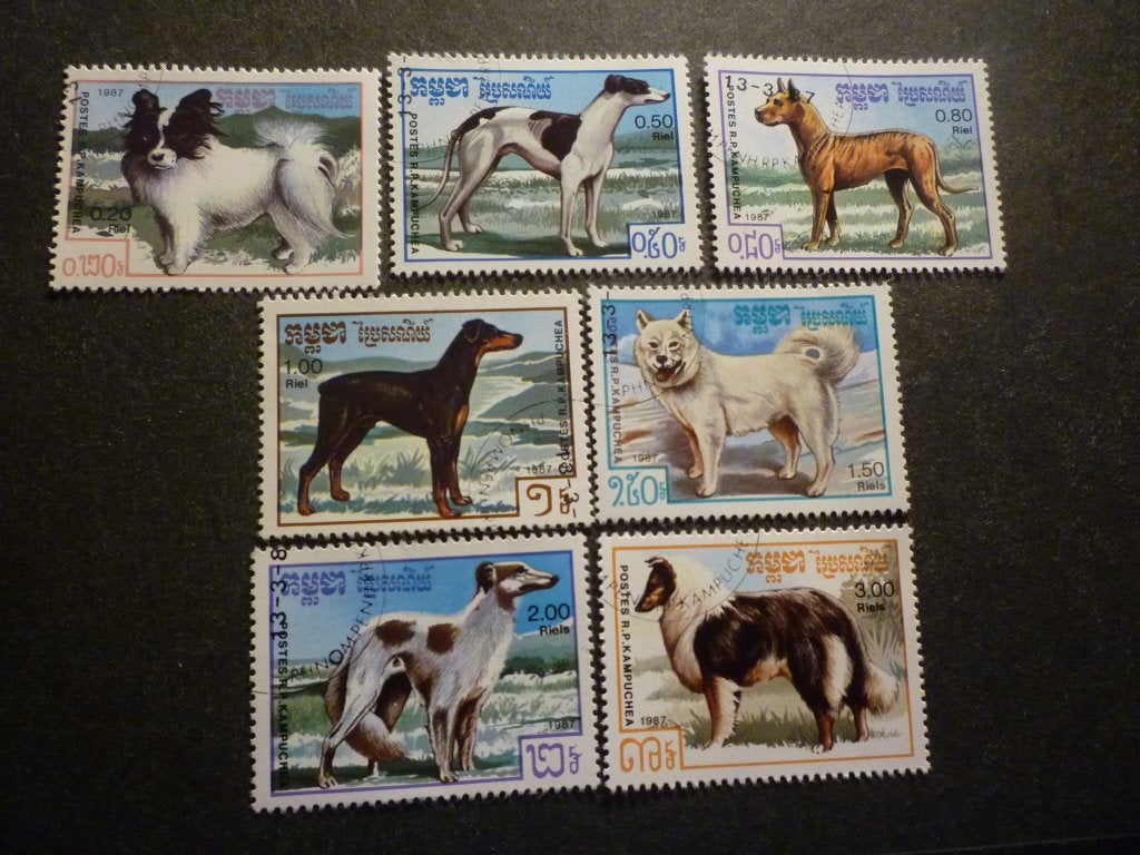 Cambodja/Cambodge 1987 Mi 846/852(o) Gestempeld/Oblitéré, Verzenden, Gestempeld